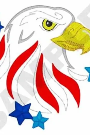 Hot Picks Patriotic Eagle Embroidery Design