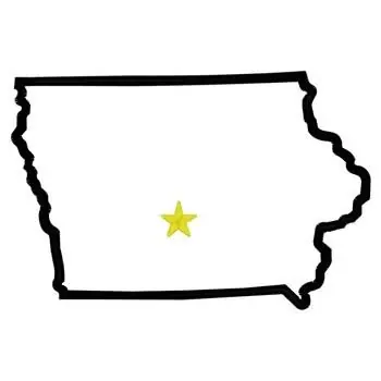 Same Day Shipping Iowa Embroidery Design