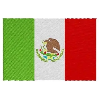 Mexico Flag Embroidery Design Professional Grade