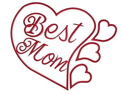 Best Mom Embroidery Design Premium