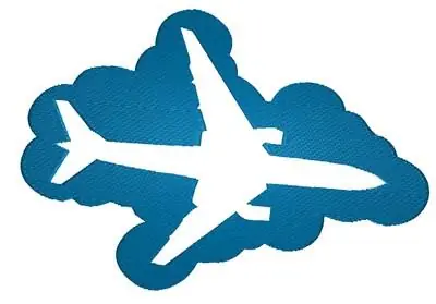 Plane In Cloud Embroidery Design Grab Now