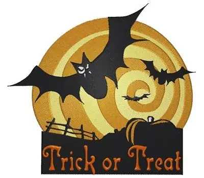 Seasonal Sale Trick Or Treat Embroidery Design