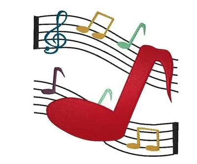 Musical Notes Embroidery Design New Arrival