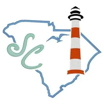 South Carolina Embroidery Design Worldwide Shipping