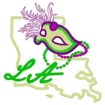 One Day Deal Louisiana Embroidery Design