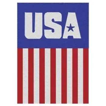 Vertical Flag Embroidery Design Factory Price