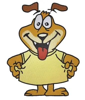 Cartoon Dog Embroidery Design Limited Edition