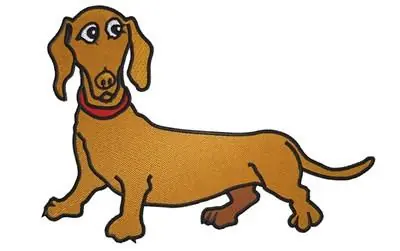 Dachshund Embroidery Design Seasonal Sale