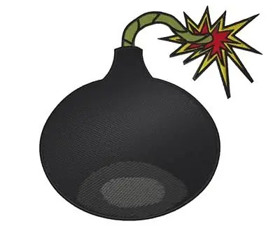 Lit Bomb Embroidery Design Buy Direct