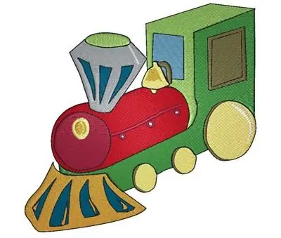 Worldwide Shipping Toy Train Embroidery Design