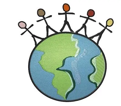 Buy Today Peaceful World Embroidery Design