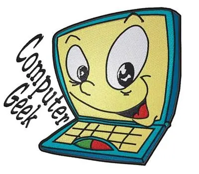 Reduced Price Computer Geek Laptop Embroidery Design