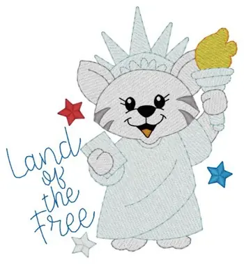 Weekend Sale Land Of Free Embroidery Design