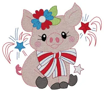 Pig Embroidery Design Buy Direct