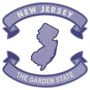 New Jersey Nickname Embroidery Design High Quality