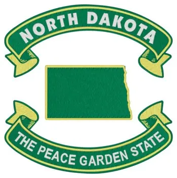 Last Chance North Dakota Nickname Embroidery Design