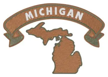 Warranty Included Michigan Embroidery Design