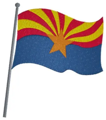 Arizona Flag Embroidery Design Time-Limited
