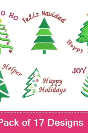 Be Merry Embroidery design pack by Favpro Designs, Embroidery Packs on EmbroideryDesigns.com Don’t Miss Out