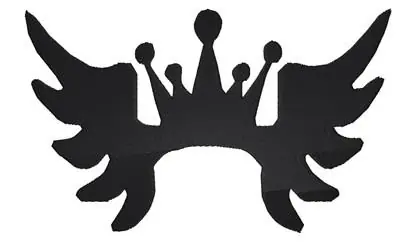 Winged Crown Silhouette Embroidery Design Viral