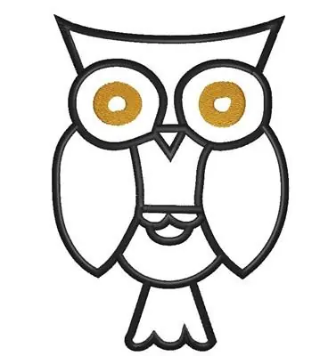 Price Drop Owl Outline Embroidery Design