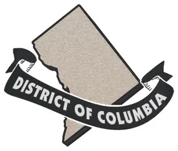 District Of Columbia Embroidery Design Original