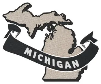 Michigan Ribbon Embroidery Design While Supplies Last