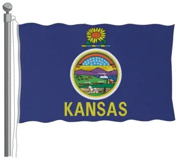 Editor’s Pick Kansas Flag Embroidery Design