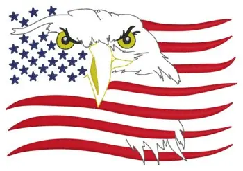 Eagle Flag Embroidery Design Best Price
