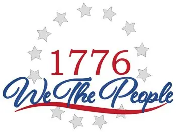 We The People Embroidery Design Worldwide Shipping