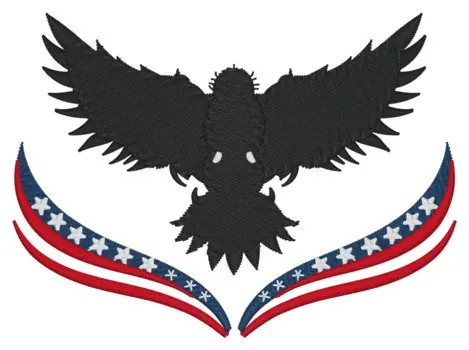 Patriotic Eagle Embroidery Design Low Price