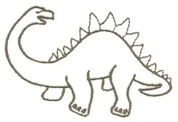 Dinosaur Outline Embroidery Design Bulk Order