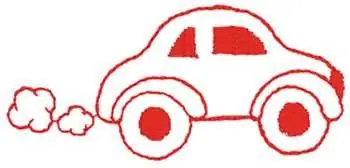 Warranty Included Car Outline Embroidery Design
