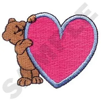 Bear With Heart Embroidery Design Hot Picks