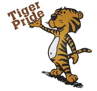 Tiger Pride Embroidery Design Viral