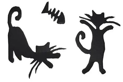 Cats Silhouette Embroidery Design Direct From Manufacturer