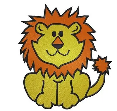 Cartoon Lion Embroidery Design Wholesale