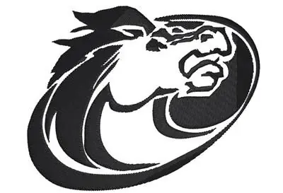 Free Shipping Horse Logo Embroidery Design