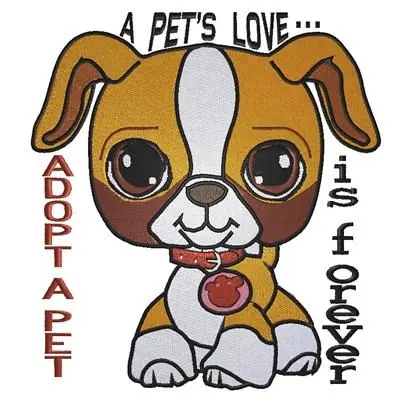 Adopt A Puppy Embroidery Design Editor’s Pick