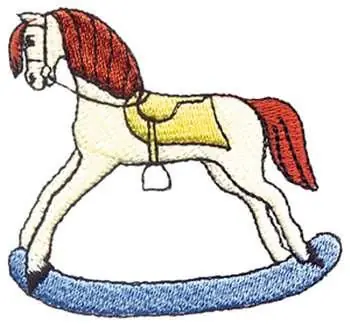 Rocking Horse Embroidery Design Direct From Factory