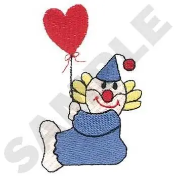 Direct From Factory Clown With Balloon Embroidery Design