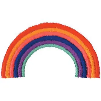 Rainbow Embroidery Design Worldwide Shipping
