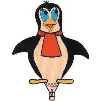 Best Seller Penguin Hot Air Balloon Embroidery Design