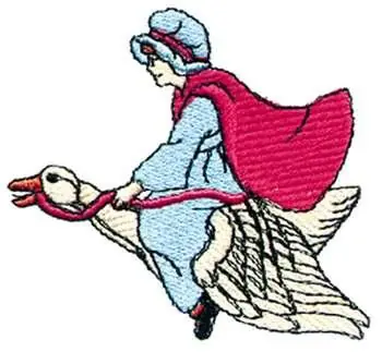 Mother Goose Embroidery Design One Day Deal