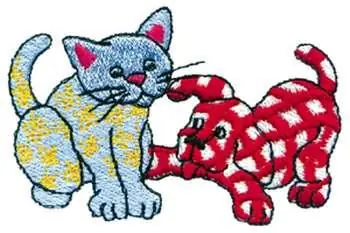 Genuine Cat and Dog Embroidery Design
