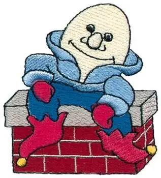 Free Shipping Humpty Dumpty Embroidery Design