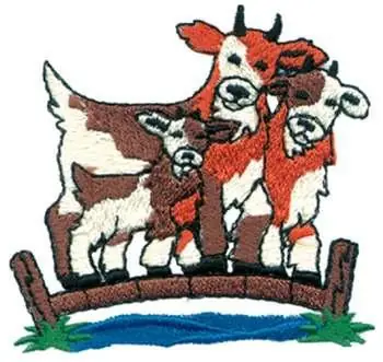 Luxury Billy Goats Gruff Embroidery Design