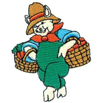 Pig To Market Embroidery Design Bargain