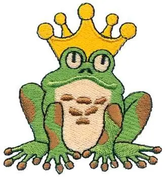 Frog Prince Embroidery Design Discount