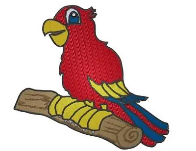 Best Price Cute Parrot Embroidery Design